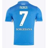 Dres SSC Napoli David Neres #7 Domáci 2024-25 Krátky Rukáv